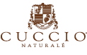 Texten Cuccio Naturalé under en stiliserad riddarsköld