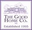 Loggan utgörs av texten The Good Home Co - Established 1995. Ovanför finns en stiliserad bild av ett gammalt hus.