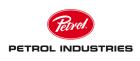 Petrol Industries i svart med röd cirkel ovanför