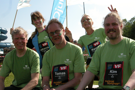 Tom, Johanna, Thomas, Kersti, Kim Djurens Rätt - Karlstad Stadslopp 2012
