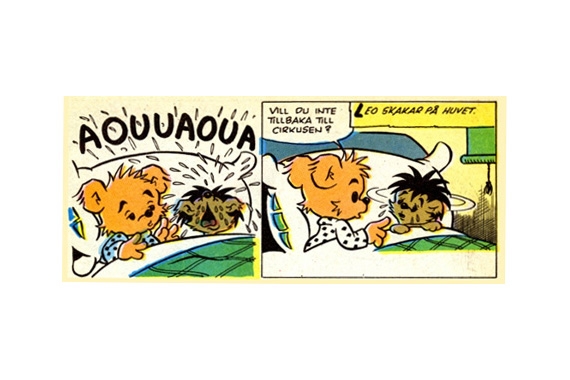 Bamse om djurcirkusar, bild 1.