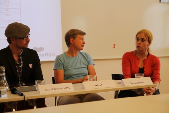 Gustaf Wiklund, Åsa Domeij och Monica Sihlén. Foto: Camilla Bergvall