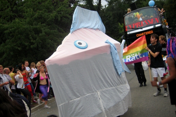 Djurens Rätt Stockholm i Prideparaden 2011.